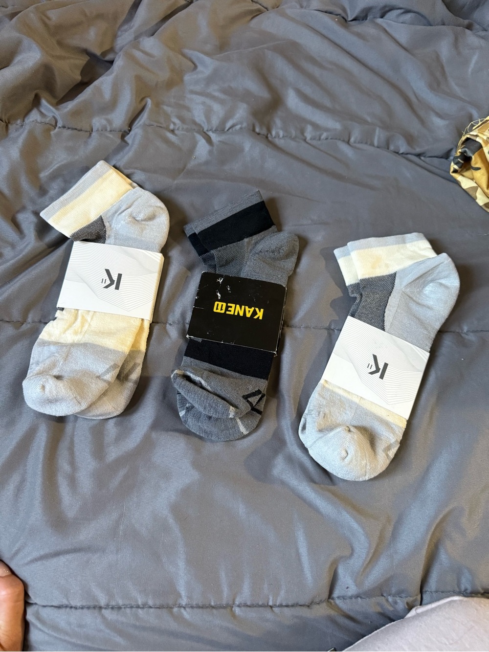 Kane & K Light Gray Men's Low-Cut Athletic Socks - 3 Pack
